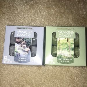 2 sets of 12 tea lights